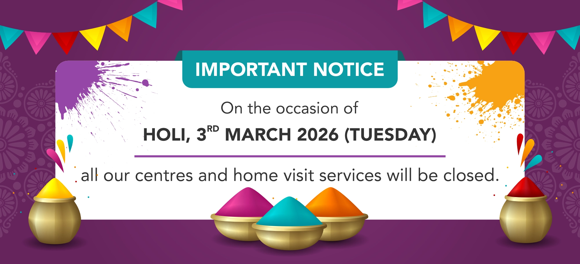 holi notice